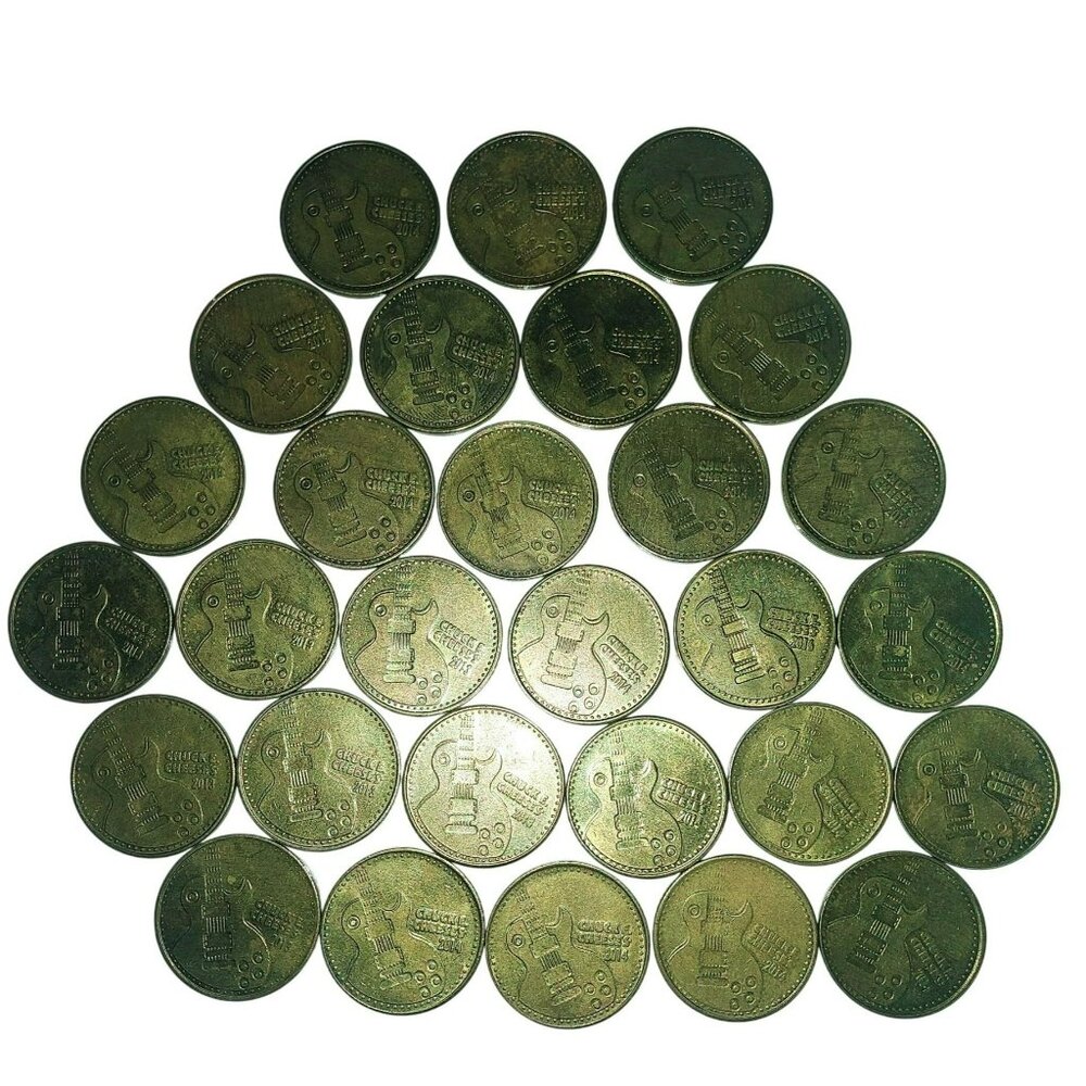 Chuck E Cheese Arcade Tokens Lot of 6 - 2003, 2004 Circulated